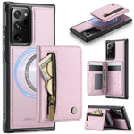 JEEHOOD For Samsung Galaxy Note20 Ultra Case  J12 Magnetic Detachable Zipper Wallet Kickstand Leather Back Cover Magnetic Case