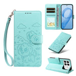 For Xiaomi Redmi K90 5G / Poco F8 Pro 5G Case RFID Blocking Imprinted Dog Pattern PU Leather Phone Cover with Wrist Strap