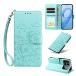 For Xiaomi Redmi K90 Pro Max 5G / Poco F8 Ultra Case RFID Blocking Imprinted Dog Pattern PU Leather Phone Cover with Wrist Strap