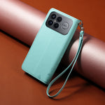 For Xiaomi Redmi K90 Pro Max 5G / Poco F8 Ultra Case RFID Blocking Imprinted Dog Pattern PU Leather Phone Cover with Wrist Strap