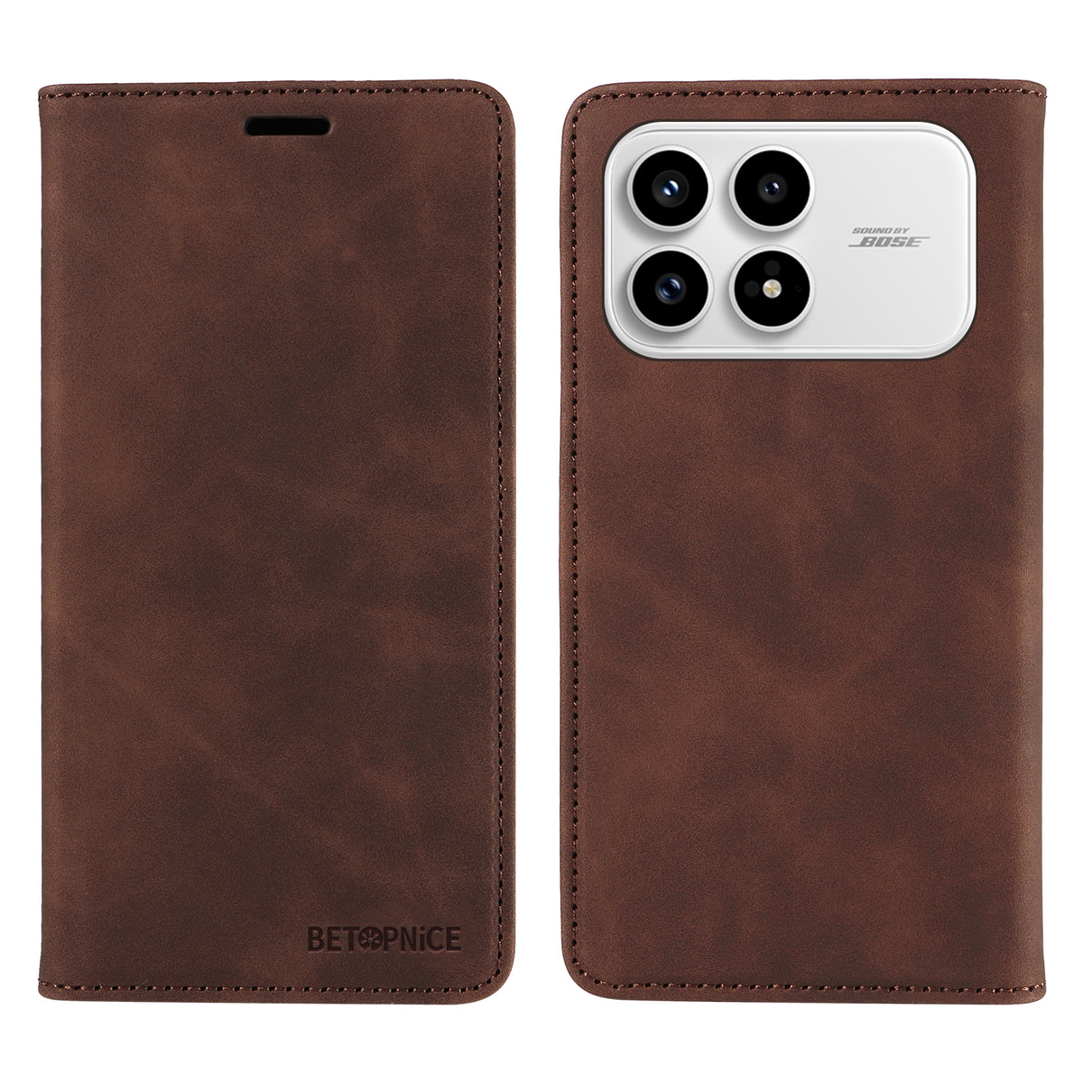 BETOPNICE For Xiaomi Redmi K90 5G / Poco F8 Pro 5G Case  Magnetic Closure RFID Blocking Wallet Stand Leather Phone Cover