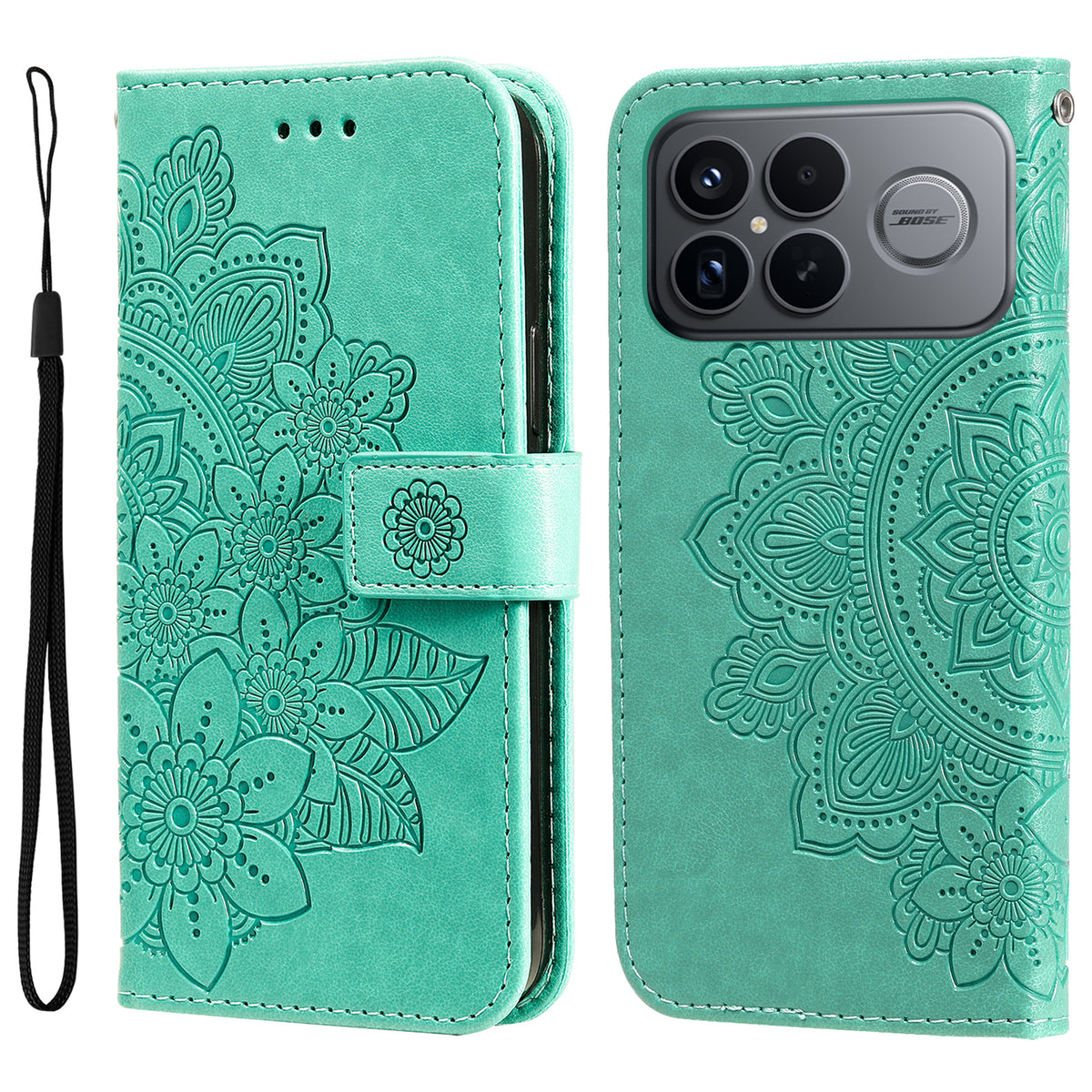 For Xiaomi Redmi K90 Pro Max 5G / Poco F8 Ultra Case Floral Pattern PU Leather Wallet Stand Phone Cover