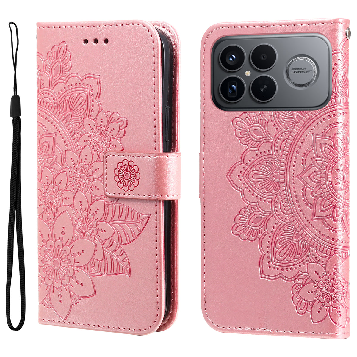 For Xiaomi Redmi K90 Pro Max 5G / Poco F8 Ultra Case Floral Pattern PU Leather Wallet Stand Phone Cover