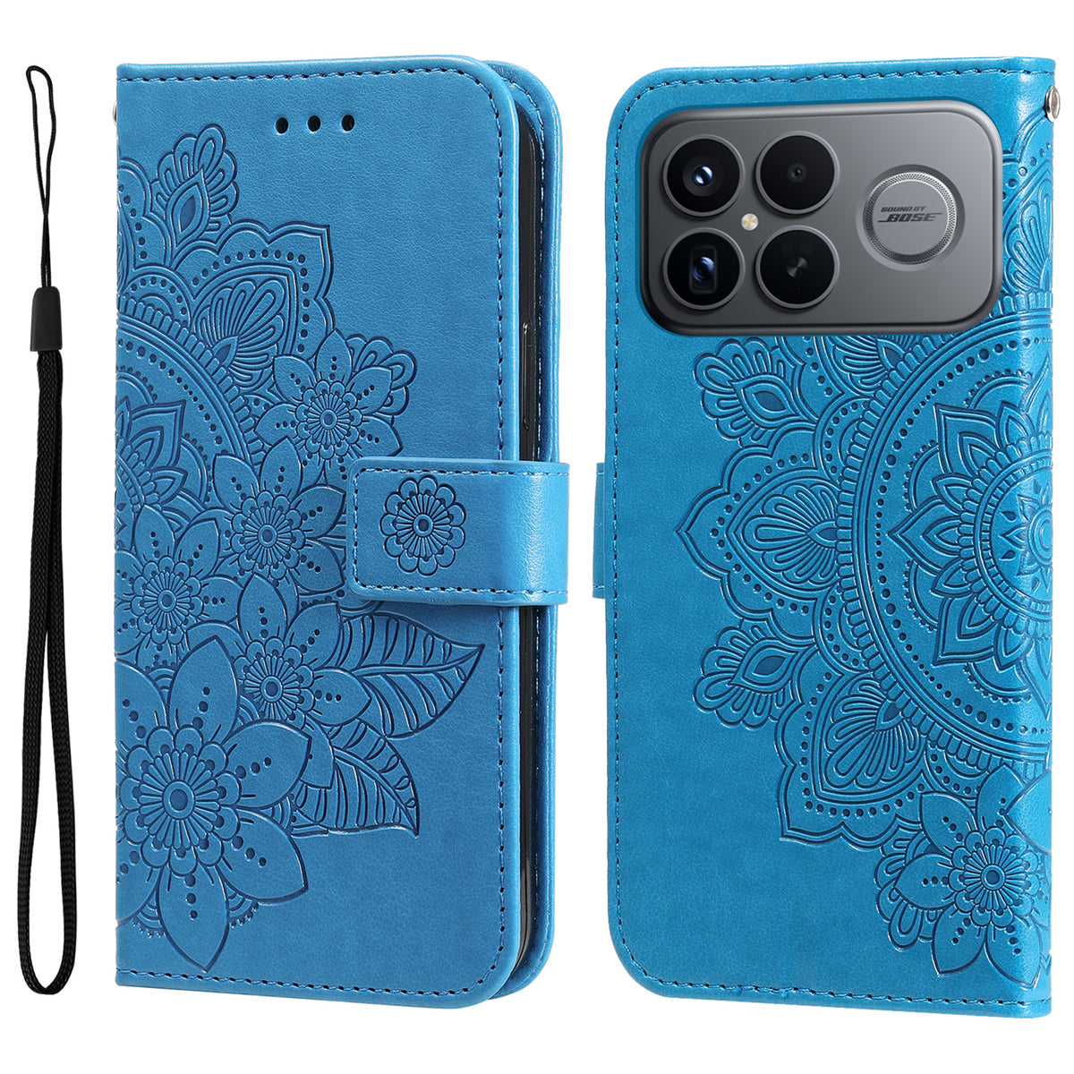 For Xiaomi Redmi K90 Pro Max 5G / Poco F8 Ultra Case Floral Pattern PU Leather Wallet Stand Phone Cover