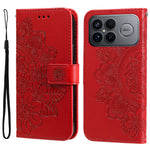 For Xiaomi Redmi K90 Pro Max 5G / Poco F8 Ultra Case Floral Pattern PU Leather Wallet Stand Phone Cover