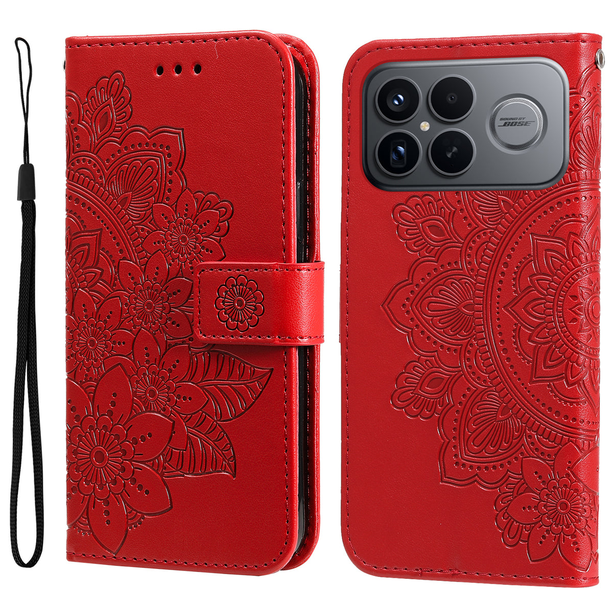 For Xiaomi Redmi K90 Pro Max 5G / Poco F8 Ultra Case Floral Pattern PU Leather Wallet Stand Phone Cover