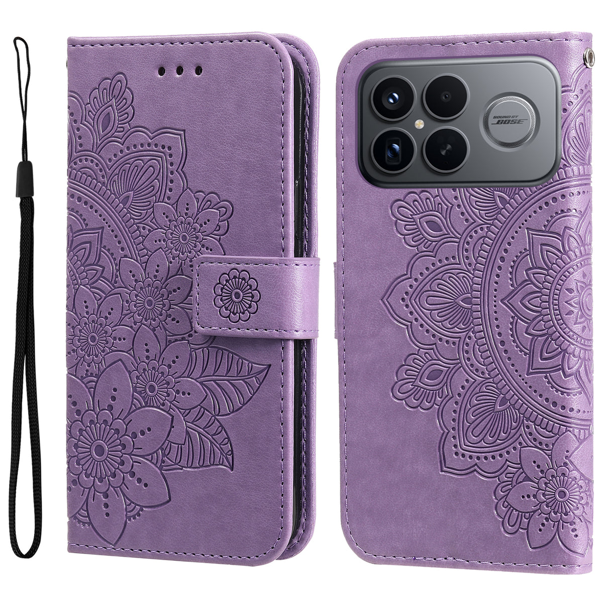 For Xiaomi Redmi K90 Pro Max 5G / Poco F8 Ultra Case Floral Pattern PU Leather Wallet Stand Phone Cover