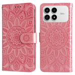 For Xiaomi Redmi K90 5G / Poco F8 Pro 5G Case Sunflower Imprint Leather Wallet Phone Cover