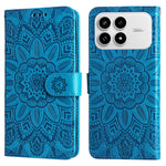 For Xiaomi Redmi K90 5G / Poco F8 Pro 5G Case Sunflower Imprint Leather Wallet Phone Cover