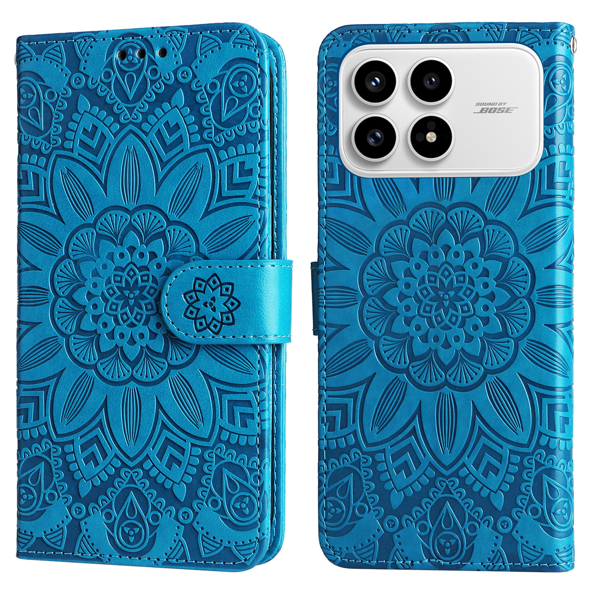 For Xiaomi Redmi K90 5G / Poco F8 Pro 5G Case Sunflower Imprint Leather Wallet Phone Cover