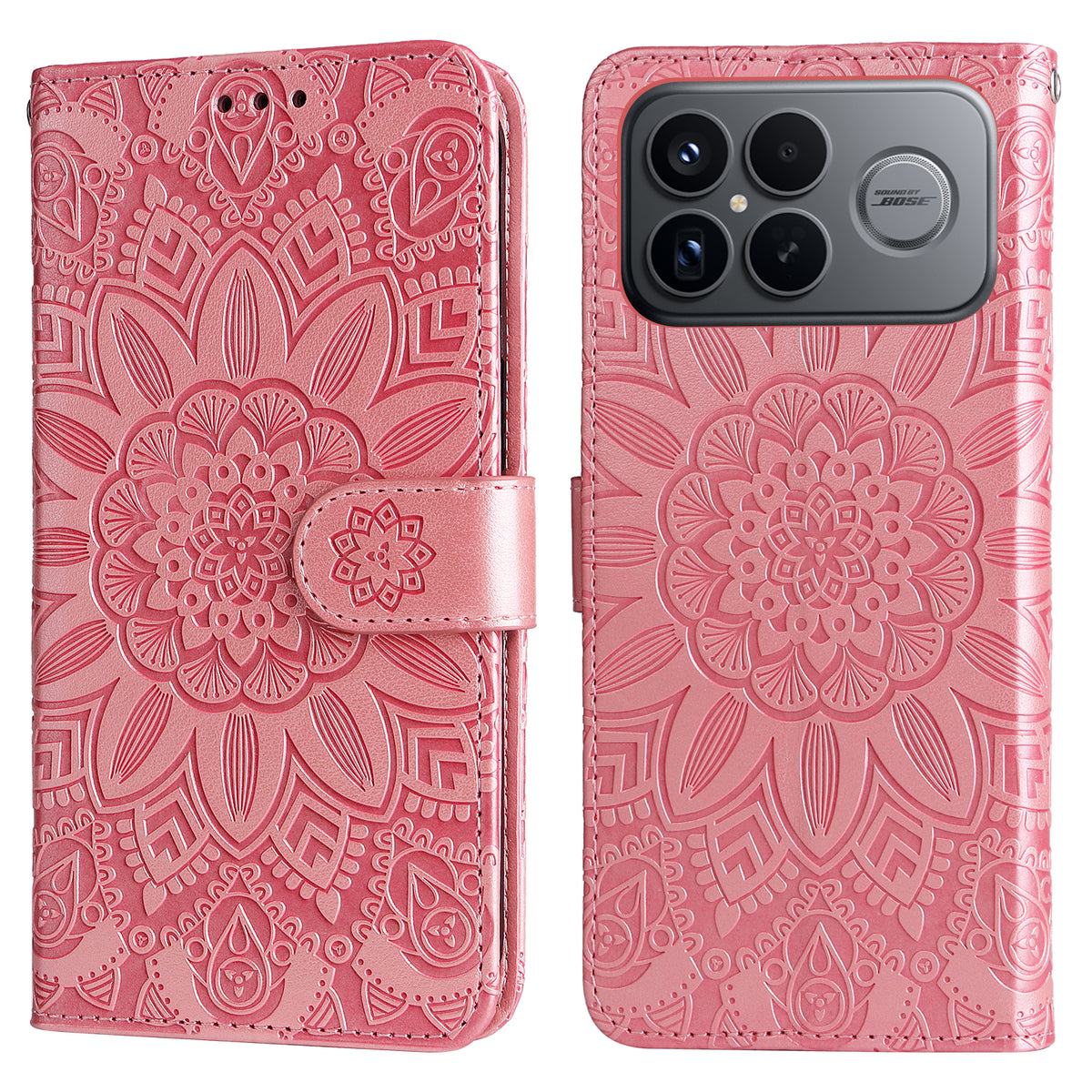 For Xiaomi Redmi K90 Pro Max 5G / Poco F8 Ultra Case Sunflower Imprint Leather Wallet Phone Cover