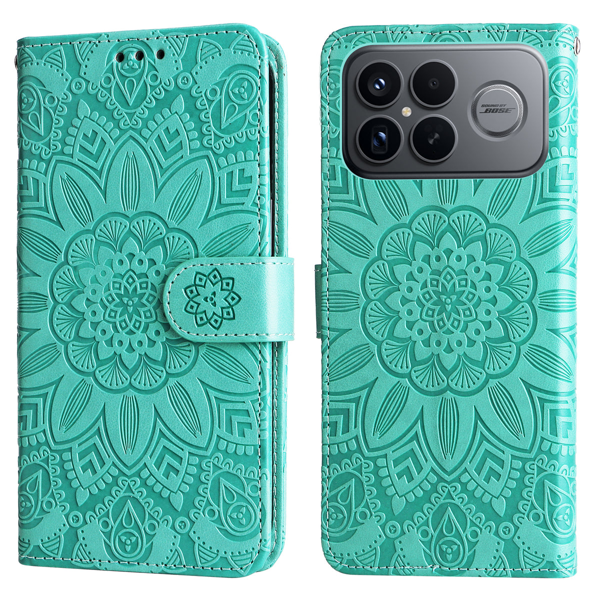 For Xiaomi Redmi K90 Pro Max 5G / Poco F8 Ultra Case Sunflower Imprint Leather Wallet Phone Cover