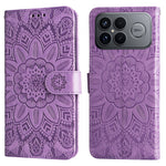 For Xiaomi Redmi K90 Pro Max 5G / Poco F8 Ultra Case Sunflower Imprint Leather Wallet Phone Cover