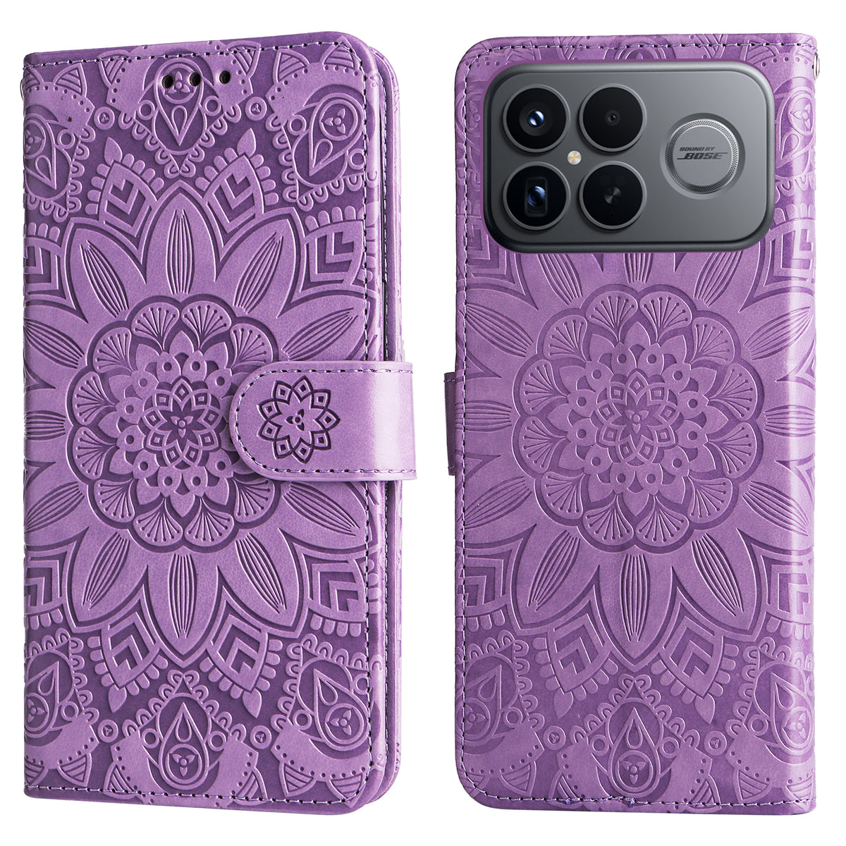 For Xiaomi Redmi K90 Pro Max 5G / Poco F8 Ultra Case Sunflower Imprint Leather Wallet Phone Cover