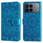 For Xiaomi Redmi K90 Pro Max 5G / Poco F8 Ultra Case Sunflower Imprint Leather Wallet Phone Cover