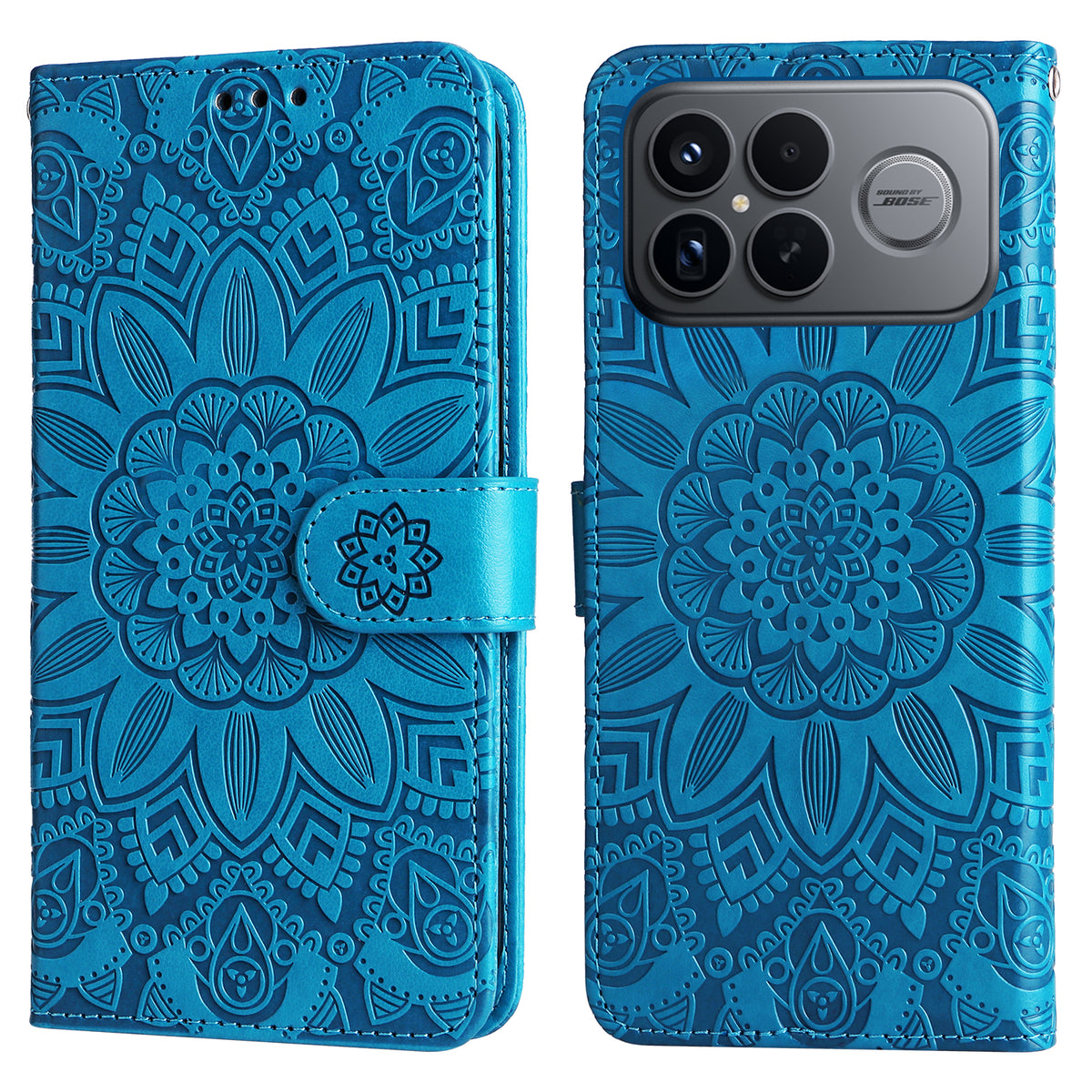 For Xiaomi Redmi K90 Pro Max 5G / Poco F8 Ultra Case Sunflower Imprint Leather Wallet Phone Cover