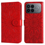 For Xiaomi Redmi K90 Pro Max 5G / Poco F8 Ultra Case Sunflower Imprint Leather Wallet Phone Cover