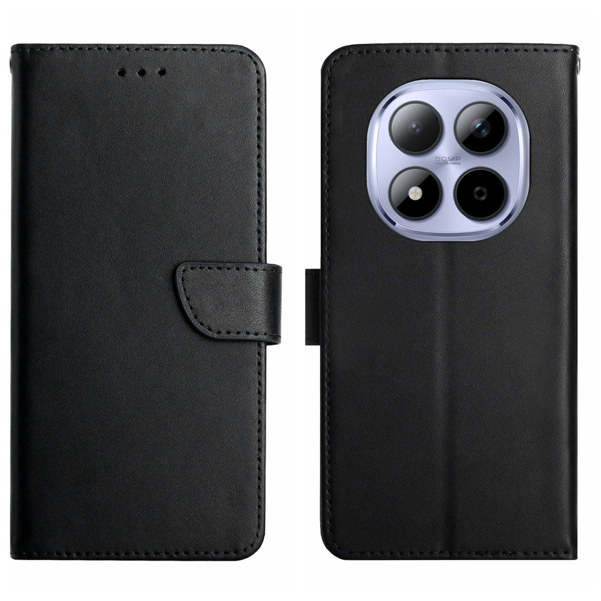 For Xiaomi Redmi Note 15 Pro 5G (Global) Case Genuine Cow Leather Phone Cover Nappa Texture