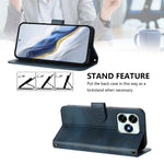 For Honor X5c 4G / Honor X5c Plus 4G Cases Wallet Stand Retro Texture Leather Phone Cover with Lanyard