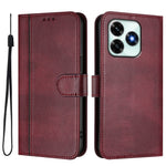 For Honor X5c 4G / Honor X5c Plus 4G Cases Wallet Stand Retro Texture Leather Phone Cover with Lanyard
