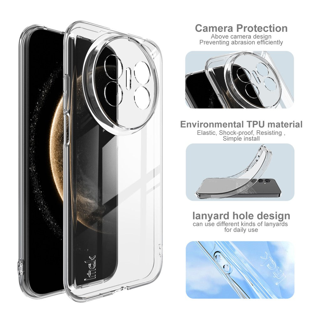 IMAK UX-5-serien för Huawei Mate 70 Air, genomskinligt TPU-mobilskal, skyddande mobilfodral