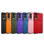 For Samsung Galaxy S25 Edge Magnetic Case Kickstand Camera Slider PC + TPU Phone Cover