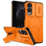For Samsung Galaxy S25 Edge Magnetic Case Kickstand Camera Slider PC + TPU Phone Cover