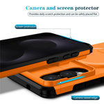 For Samsung Galaxy S25 Edge Magnetic Case Kickstand Camera Slider PC + TPU Phone Cover