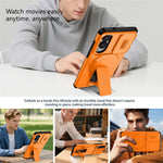 For Samsung Galaxy S25 Edge Magnetic Case Kickstand Camera Slider PC + TPU Phone Cover