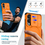 For Samsung Galaxy S25 Edge Magnetic Case Kickstand Camera Slider PC + TPU Phone Cover