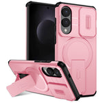 For Samsung Galaxy S25 Edge Magnetic Case Kickstand Camera Slider PC + TPU Phone Cover