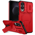 For Samsung Galaxy S25 Edge Magnetic Case Kickstand Camera Slider PC + TPU Phone Cover