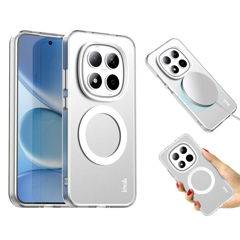 IMAK For Xiaomi Redmi Note 15 Pro 5G Magnetic Case PC + TPU Protective Phone Back Cover