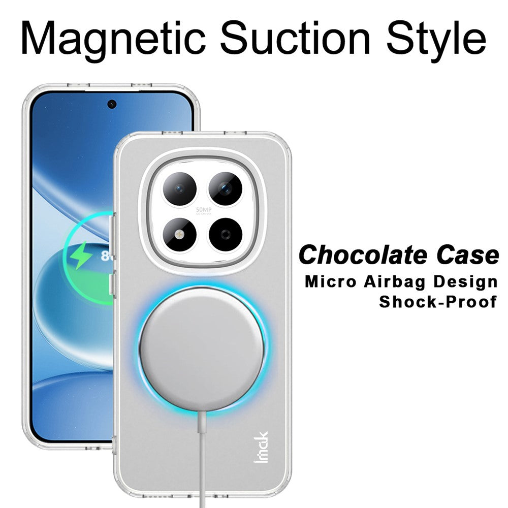 IMAK For Xiaomi Redmi Note 15 Pro 5G Magnetic Case PC + TPU Protective Phone Back Cover