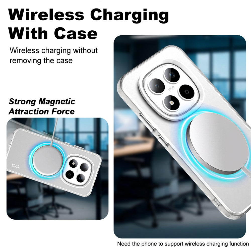 IMAK For Xiaomi Redmi Note 15 Pro 5G Magnetic Case PC + TPU Protective Phone Back Cover