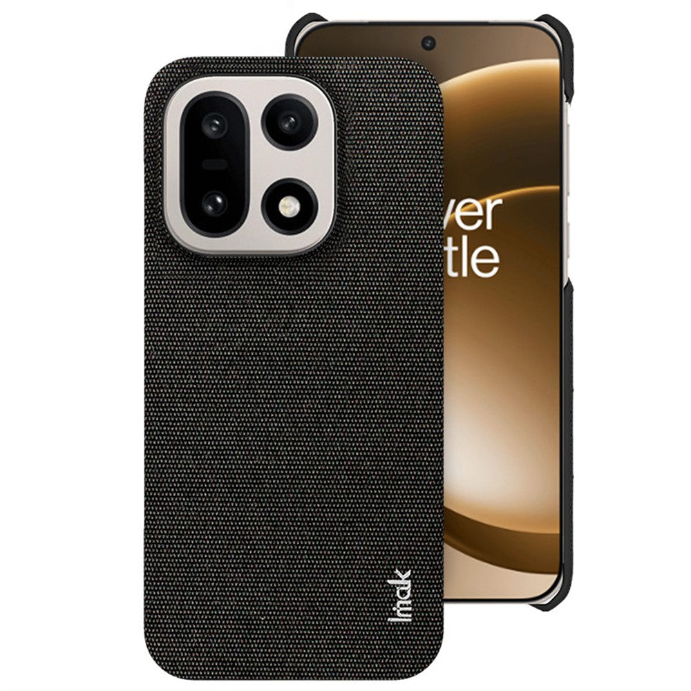 IMAK Ruiyi Series for OnePlus 15 5G Case Fabric Texture Leather + PC Phone Back Cover