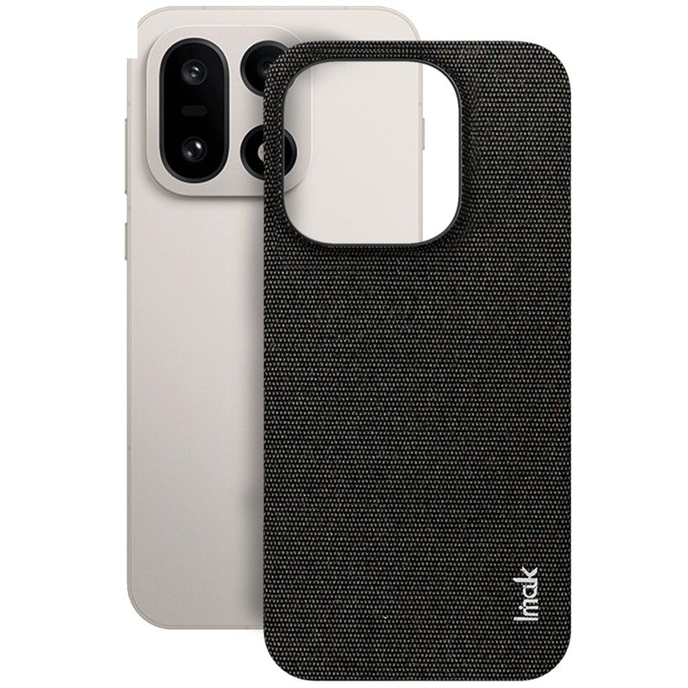 IMAK Ruiyi Series for OnePlus 15 5G Case Fabric Texture Leather + PC Phone Back Cover
