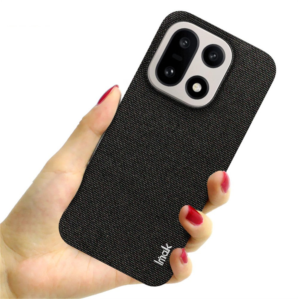IMAK Ruiyi Series for OnePlus 15 5G Case Fabric Texture Leather + PC Phone Back Cover
