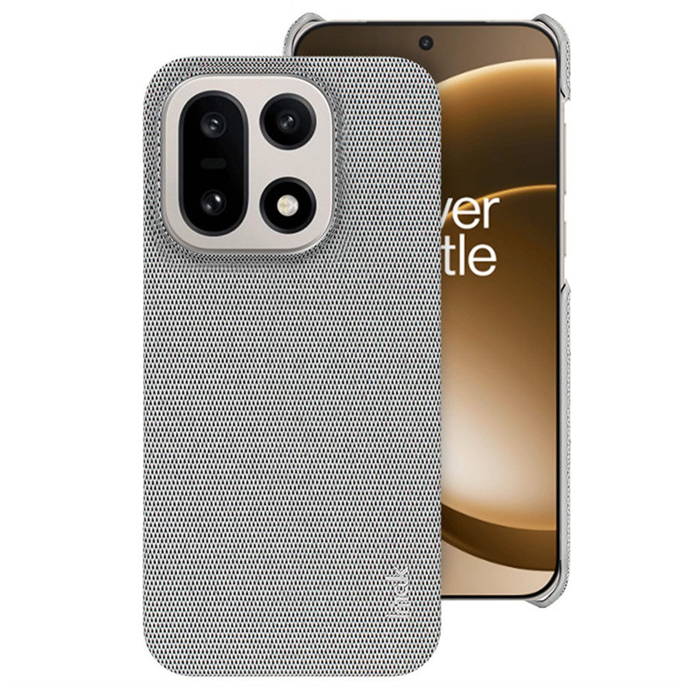 IMAK Ruiyi Series for OnePlus 15 5G Case Fabric Texture Leather + PC Phone Back Cover