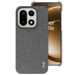 IMAK Ruiyi Series for OnePlus 15 5G Case Fabric Texture Leather + PC Phone Back Cover