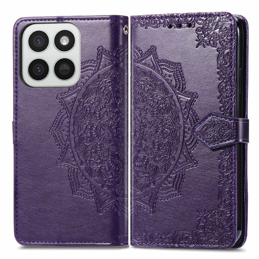 Phone Case for Honor 400 Smart 5G / 400 Smart 4G / X7d 4G / X7d 5G Wallet Mandala Flower Leather Phone Cover Stand View