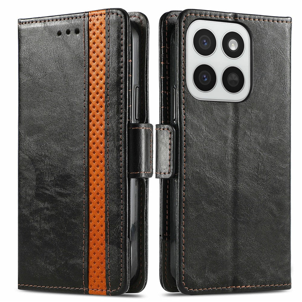 CASENEO Phone Cases For Honor 400 Smart 5G  /  400 Smart 4G  /  X7d 4G  /  X7d 5G PU Leather Cover Stand with RFID Blocking Wallet