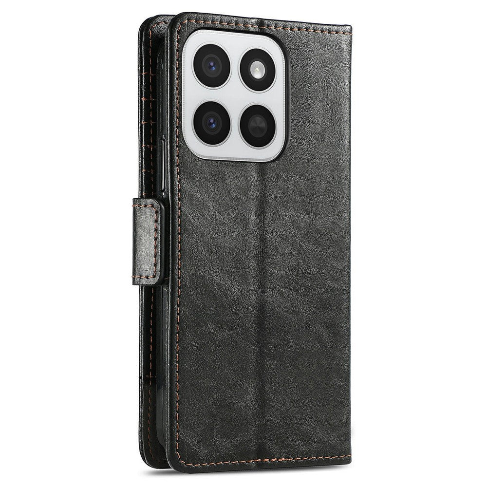 CASENEO Phone Cases For Honor 400 Smart 5G  /  400 Smart 4G  /  X7d 4G  /  X7d 5G PU Leather Cover Stand with RFID Blocking Wallet