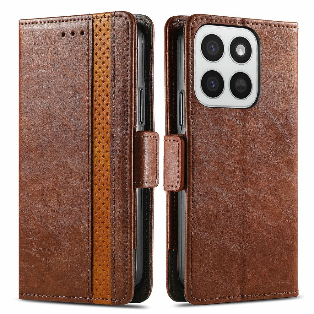 CASENEO Phone Cases For Honor 400 Smart 5G  /  400 Smart 4G  /  X7d 4G  /  X7d 5G PU Leather Cover Stand with RFID Blocking Wallet