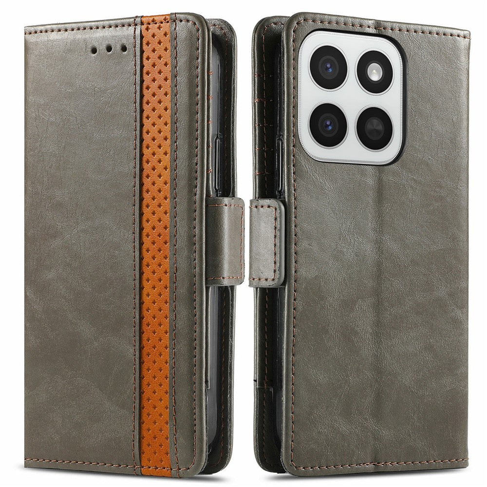 CASENEO Phone Cases For Honor 400 Smart 5G  /  400 Smart 4G  /  X7d 4G  /  X7d 5G PU Leather Cover Stand with RFID Blocking Wallet