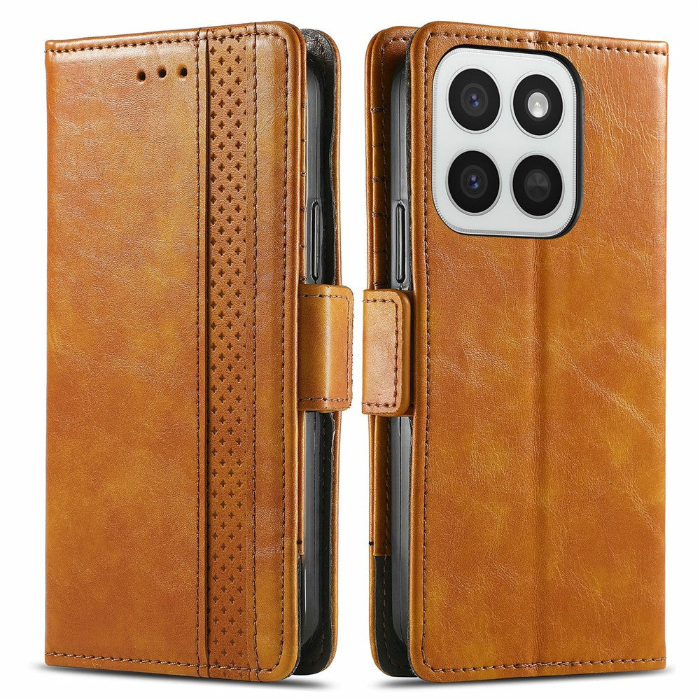 CASENEO Phone Cases For Honor 400 Smart 5G  /  400 Smart 4G  /  X7d 4G  /  X7d 5G PU Leather Cover Stand with RFID Blocking Wallet