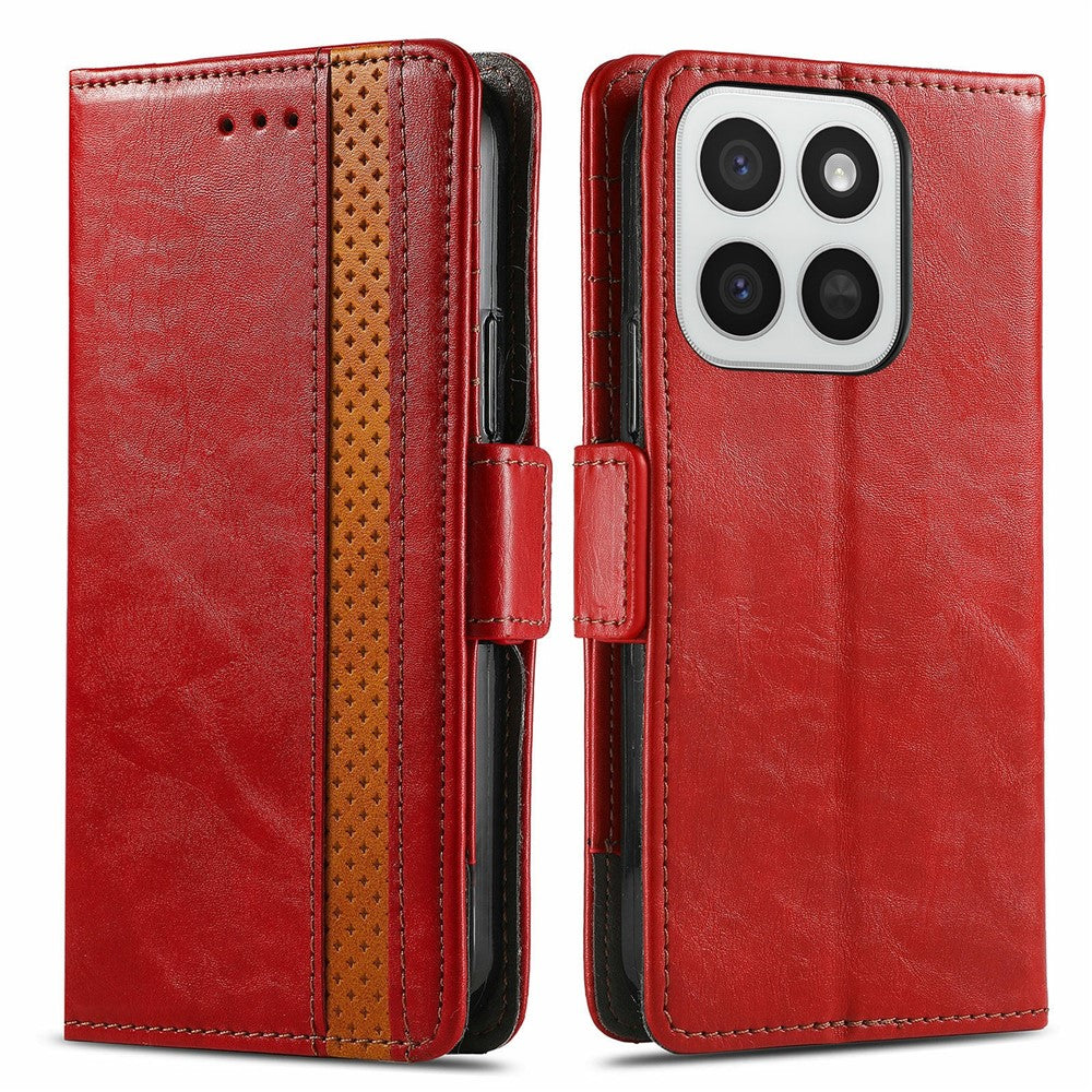 CASENEO Phone Cases For Honor 400 Smart 5G  /  400 Smart 4G  /  X7d 4G  /  X7d 5G PU Leather Cover Stand with RFID Blocking Wallet