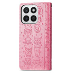 Phone Case for Honor 400 Smart 5G  /  400 Smart 4G  /  X7d 4G  /  X7d 5G Flip Wallet Leather Phone Cover with Cute Cat Dog Pattern