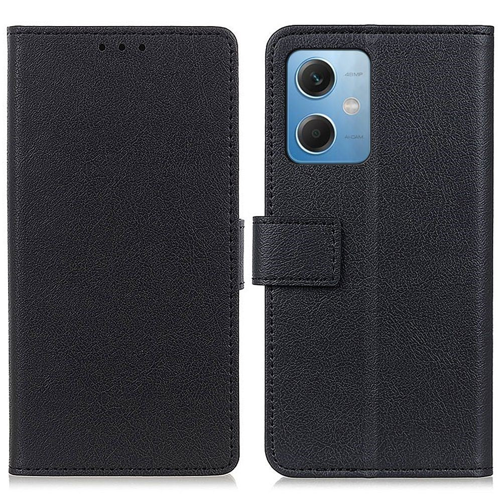 Cell Phone Case for Xiaomi Redmi Note 12 5G (Global) / (India) / (China) / Poco X5 5G Anti-scratch Textured PU Leather Stand Folio Flip Wallet Cover