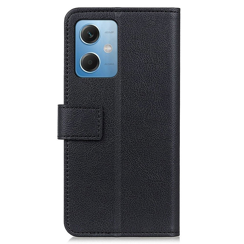 Cell Phone Case for Xiaomi Redmi Note 12 5G (Global) / (India) / (China) / Poco X5 5G Anti-scratch Textured PU Leather Stand Folio Flip Wallet Cover